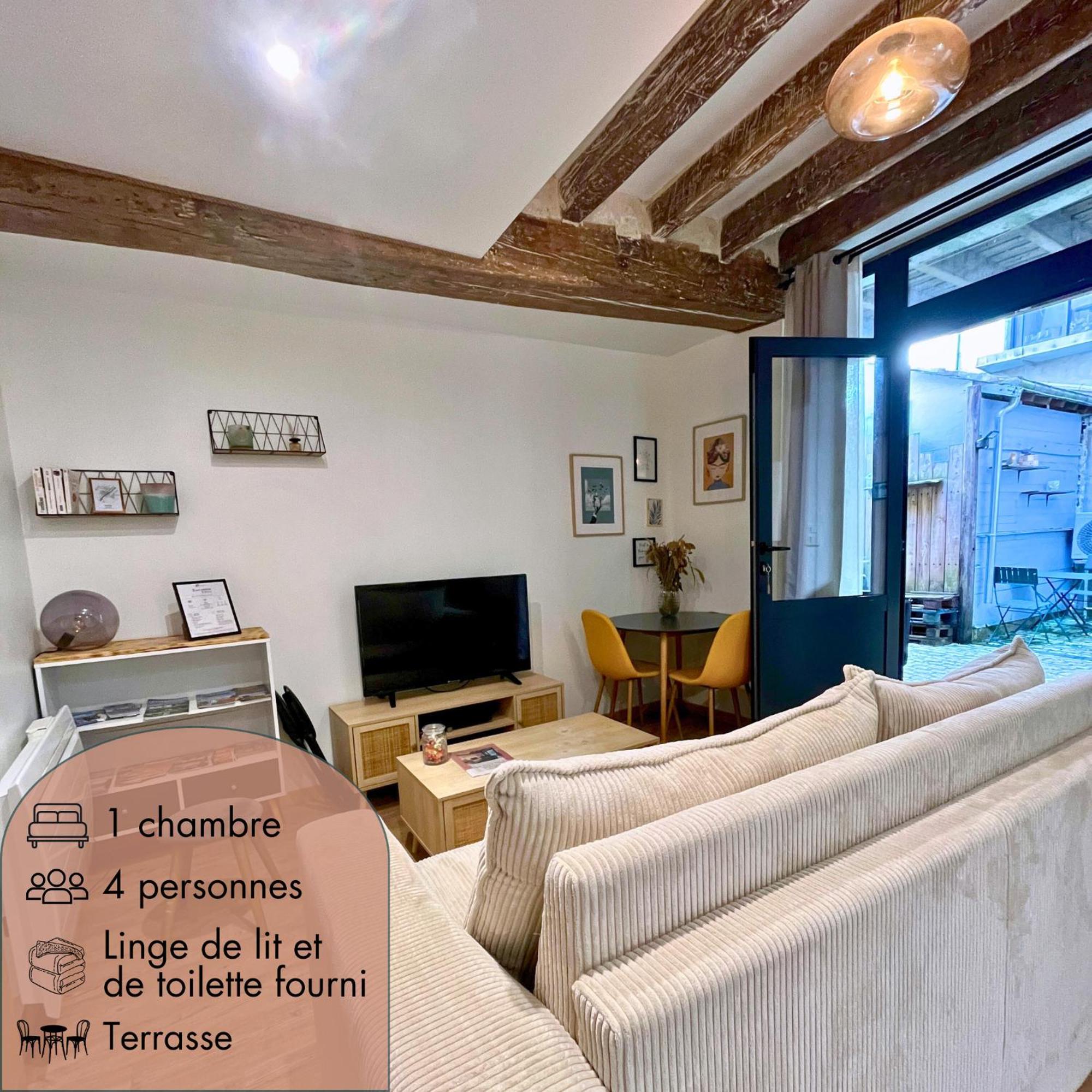 La Cour Chartraine - Cosy Appartement Avec Cour Exterieur A Μπλουά Εξωτερικό φωτογραφία